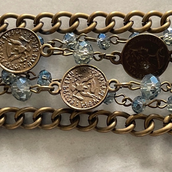 Brass Chain Necklace. - Picture 3 of 9